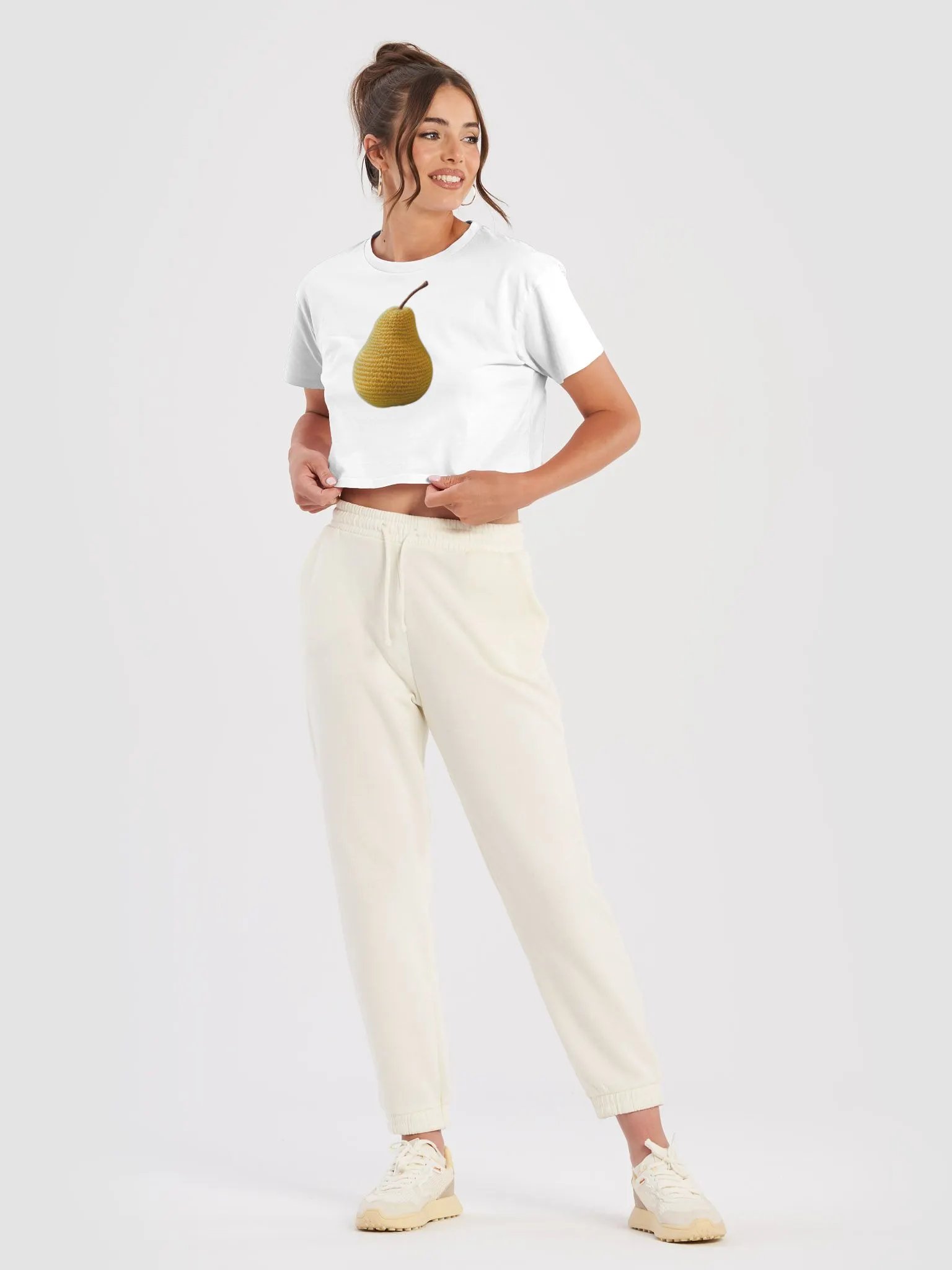 CozyAvocado Women's Premium Pear Crop Top #16 product image (5)