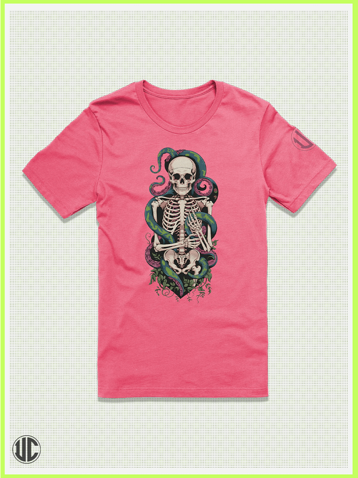 Tentacle Embrace – Ocean Gothic Skeleton T-Shirt product image (1)