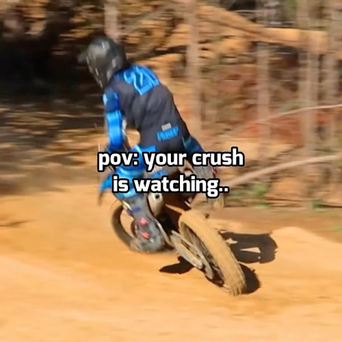 POV: your crush is watching VS your dad… #dirtbike #motocross #funny #relatable #sports