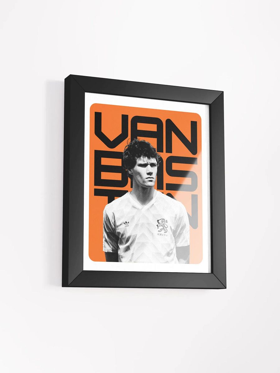Marco van Basten BW Netherlands Name Art Framed Print product image (1)