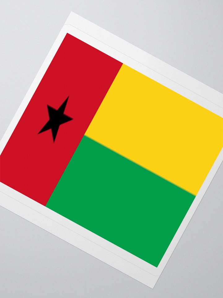 Guinea-Bissau Flag Sticker | Black Star Design | Durable Vinyl | 3 Sizes product image (5)