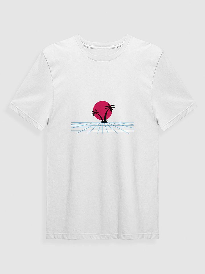 Retro-Futuristic Palm Tree Grid T-Shirt product image (1)