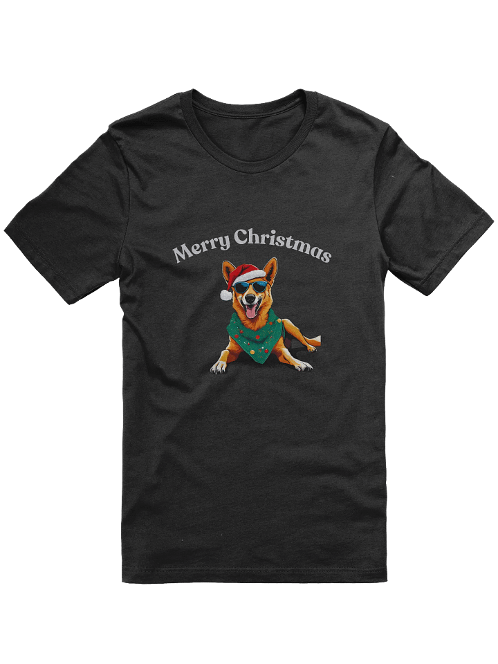 Festive Dingo Merry Christmas T-Shirt - Silver product image (1)