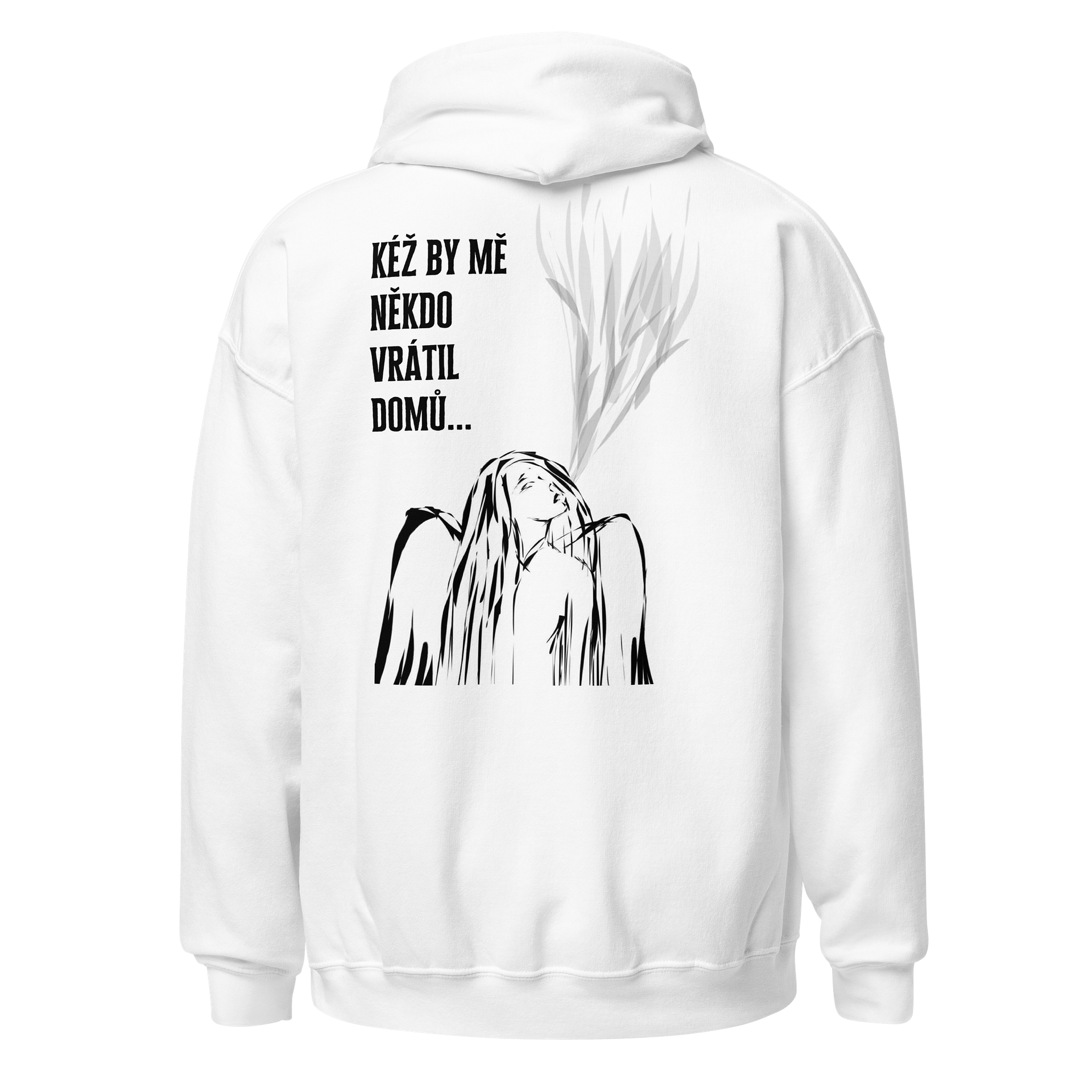 Kéž by mě někdo vrátil domů White Hoodie product image (1)