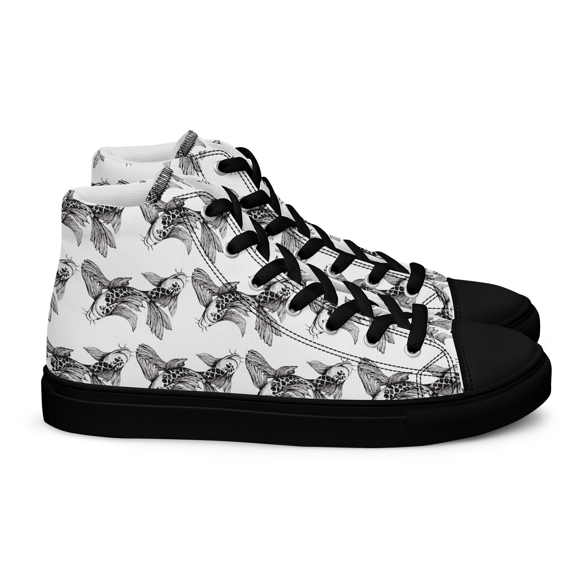 Koi Fish - Women's High Top Canvas Shoes product image (2)