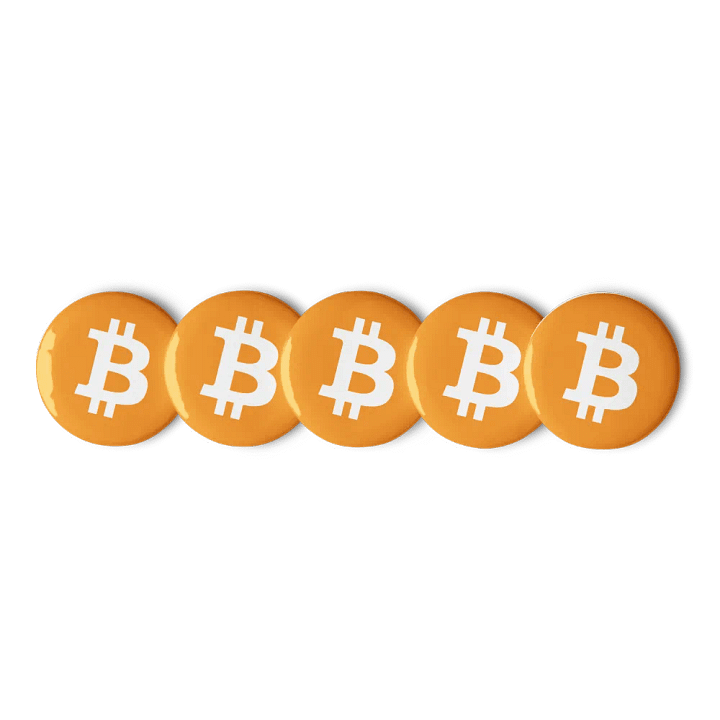 Stylish Bitcoin BTC Crypto Pin Badge, Cufflinks product image (1)