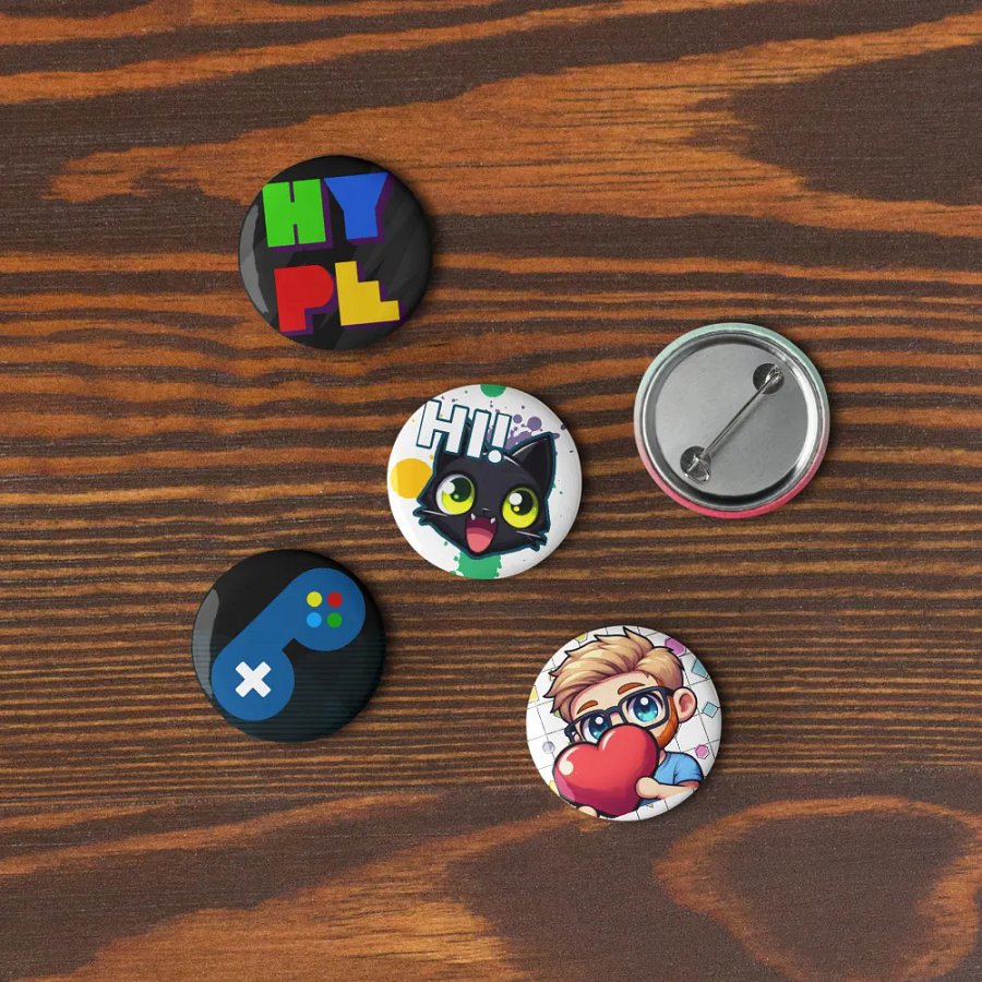 Twitch Emote Pin Buttons Set product image (3)