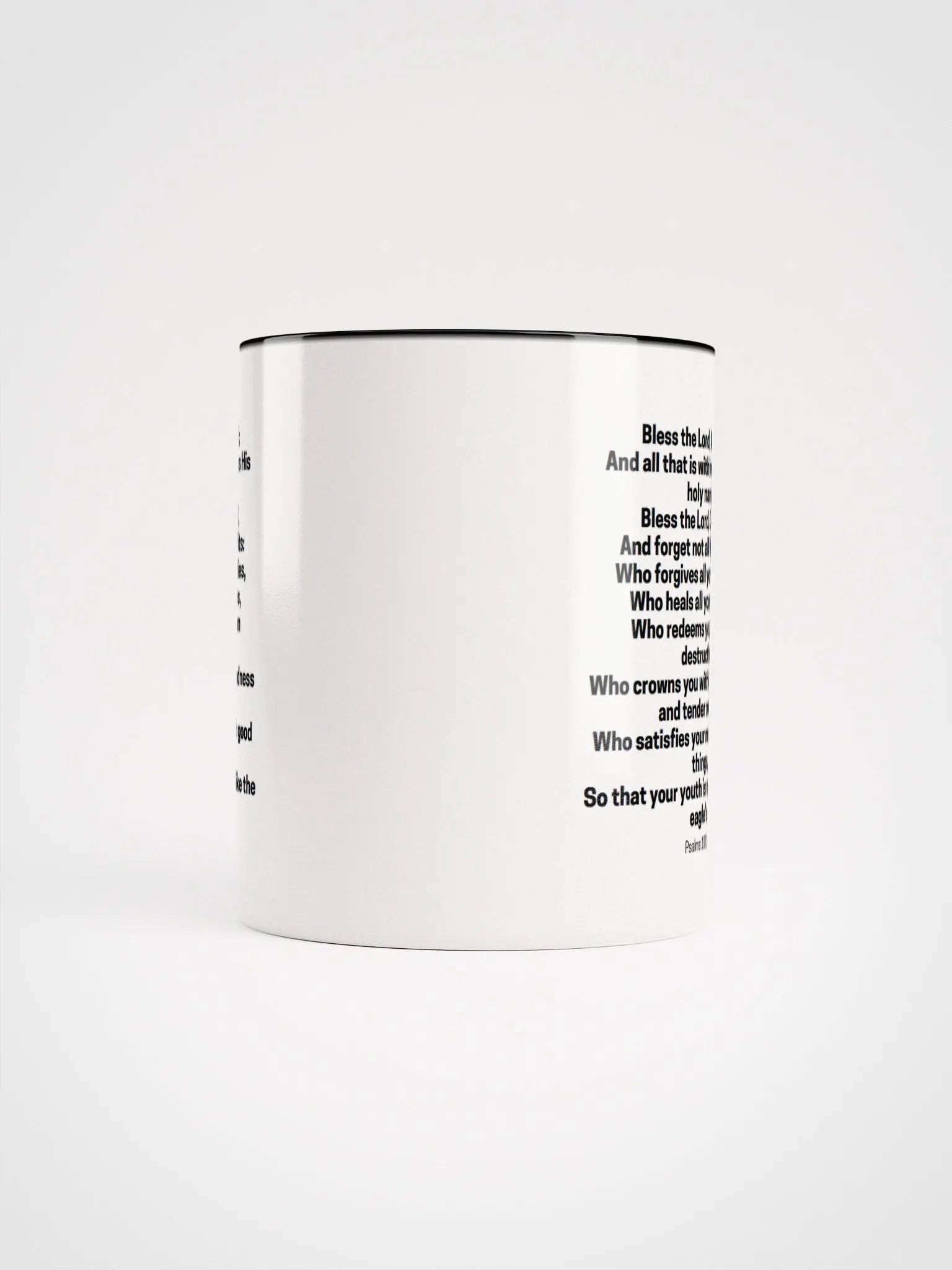 Bless The Lord O My Soul And All That Is Within Me Psalms 103:1-5 Two-Tone Mug 11/15oz product image (5)