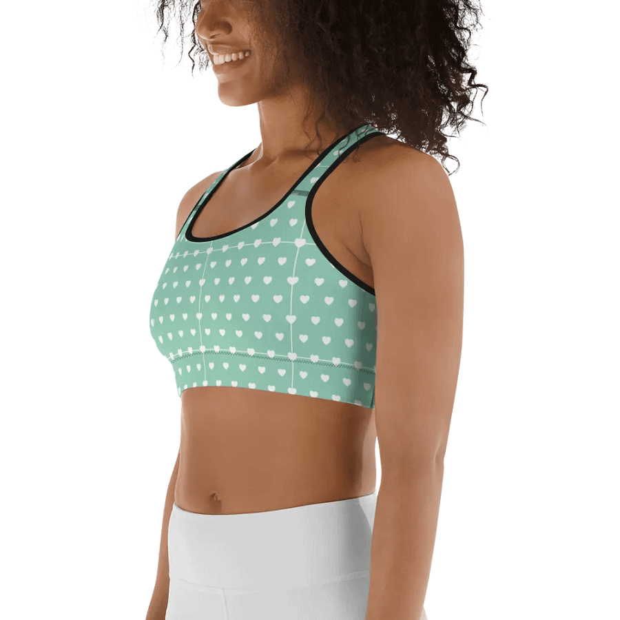Pastel Heart Seamless Pattern Sports Bra - V1 product image (4)