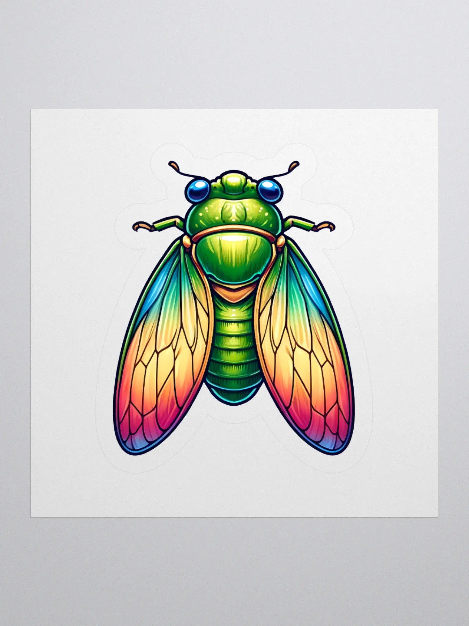 Colorful Cicada Sticker product image (2)
