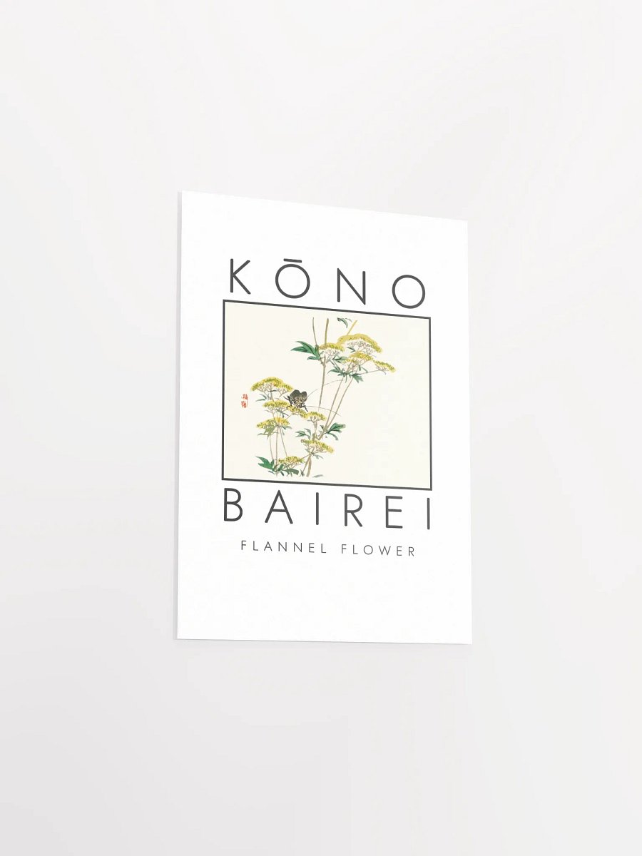 Kono Bairei Flannel Flower Poster product image (4)