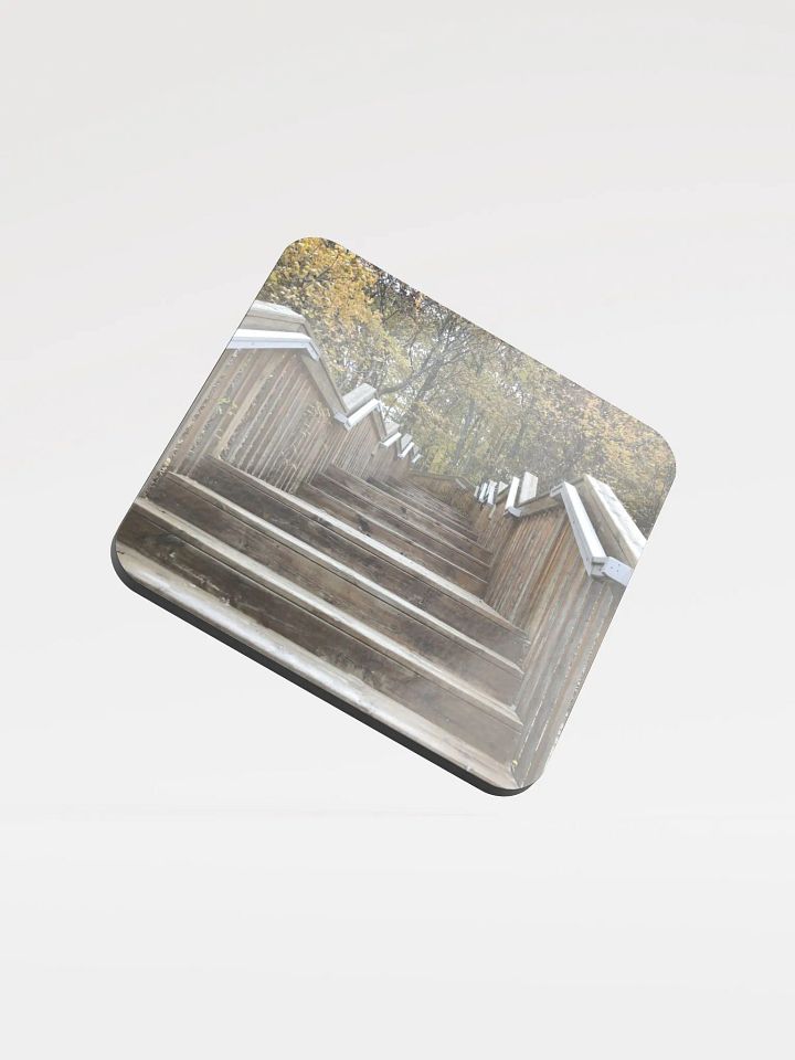 Wooden Stair Bridge Cork Coaster product image (1)
