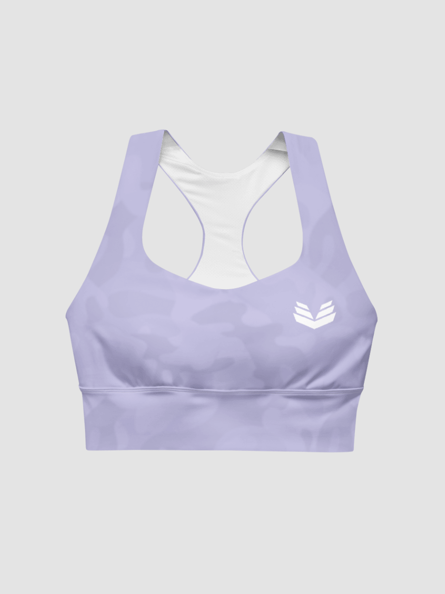 Longline Sports Bra - Violet Camo product image (5)
