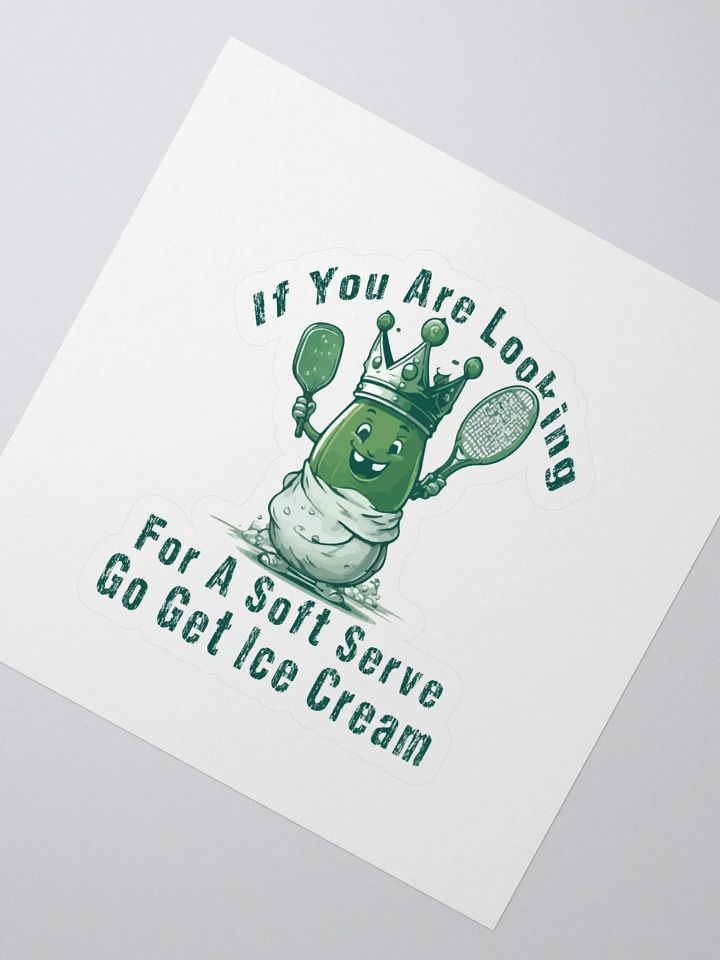Pickleball Soft Serve Cut Stickers product image (2)