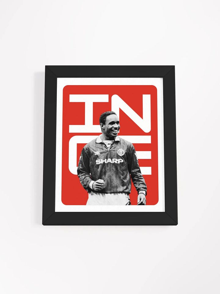 Paul Ince BW Manchester United Name Art Framed Print product image (1)