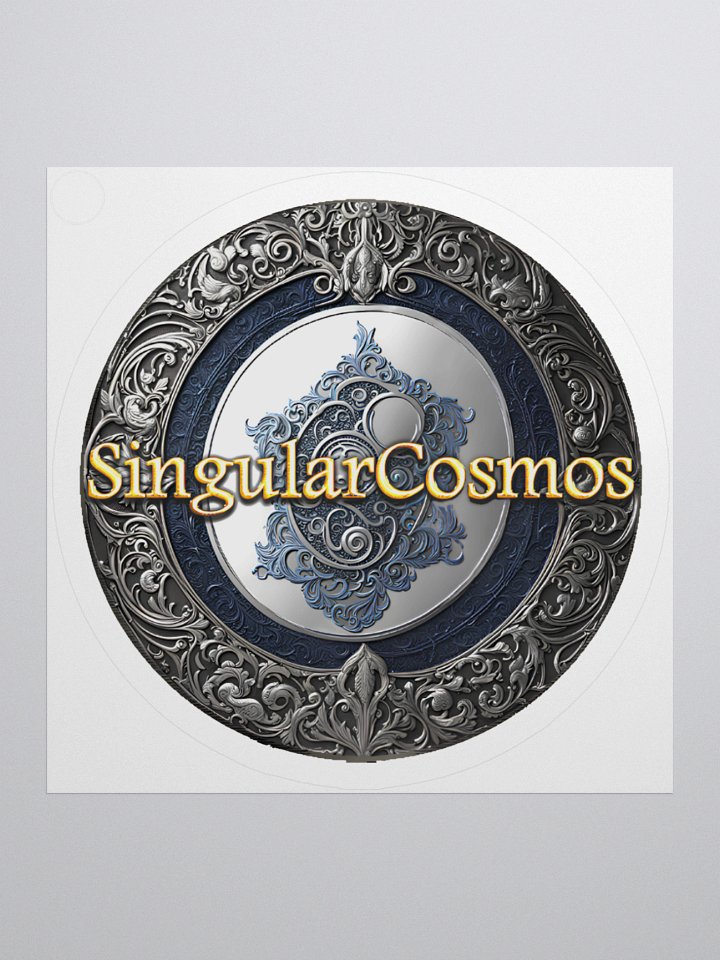 Singular Cosmos Kiss-Cut White Sticker product image (1)