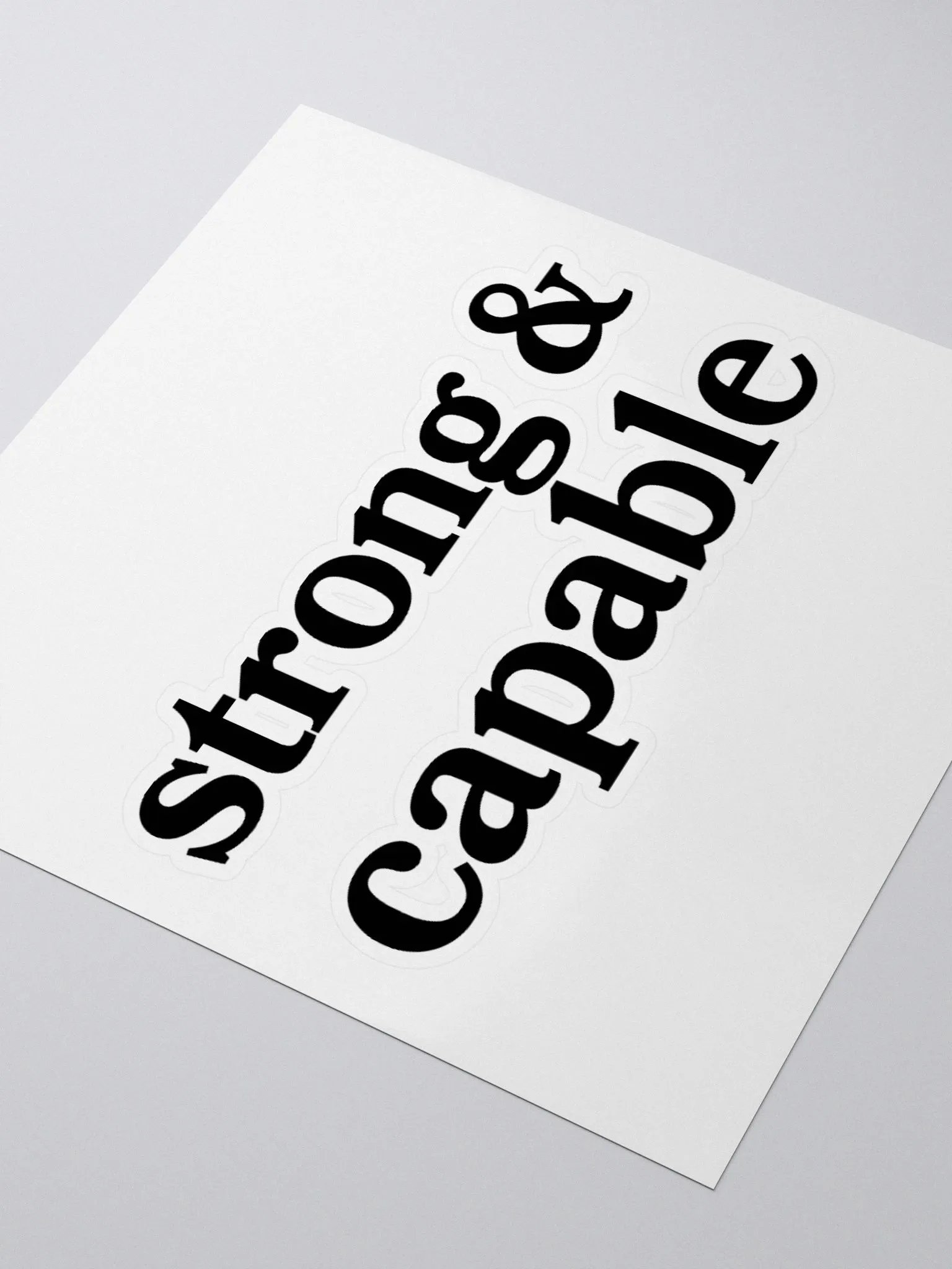 Strong & Capable Sticker product image (3)