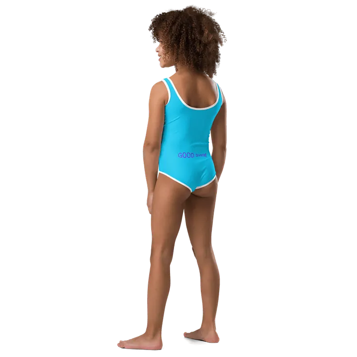 Good Swim Purple on Sky Blue Kids Swimsuit product image (2)
