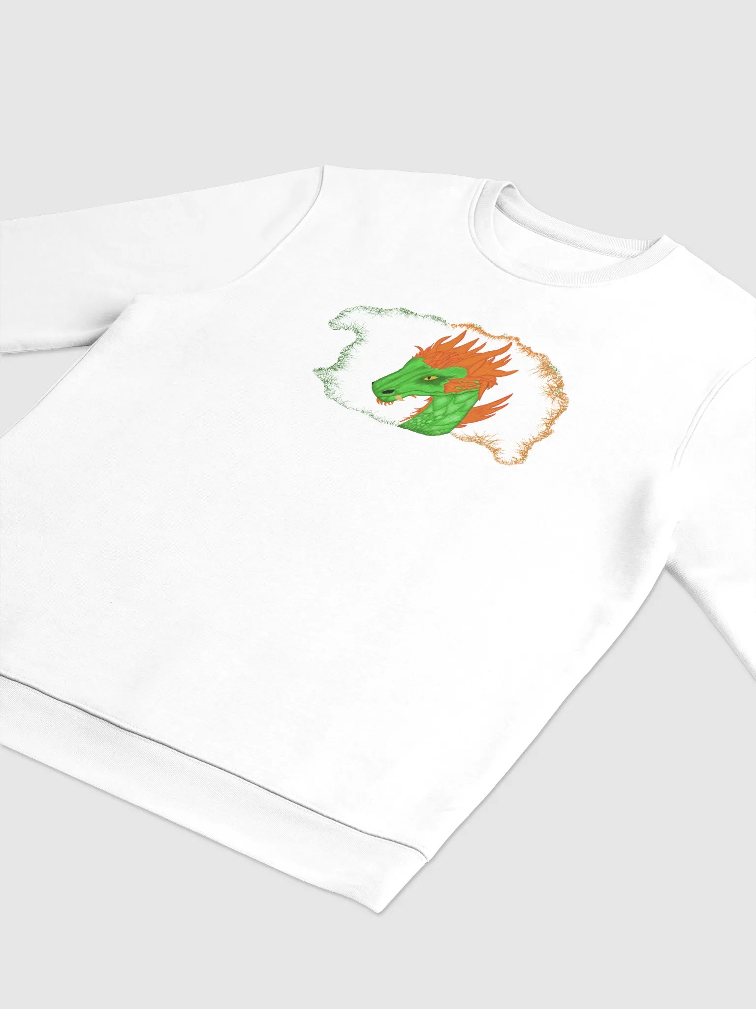 Dragon's Fiery Gaze Unisex Eco Sweatshirt product image (3)
