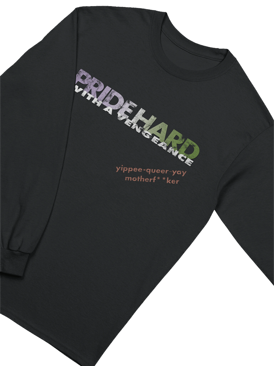 Genderqueer "Pride Hard" Long Sleeve Tee product image (3)