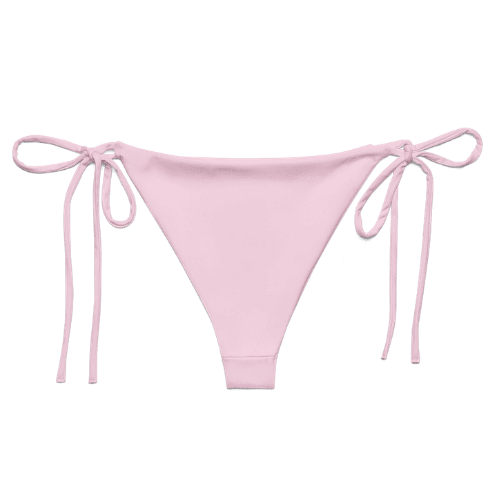 Low Rise Cheeky String Bikini Bottoms, Light Pink product image (2)