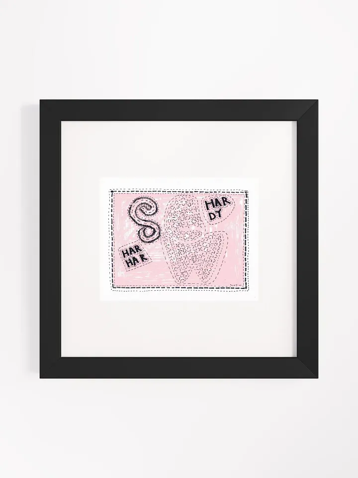 sew hardy har har Panel Card Print Framed product image (2)