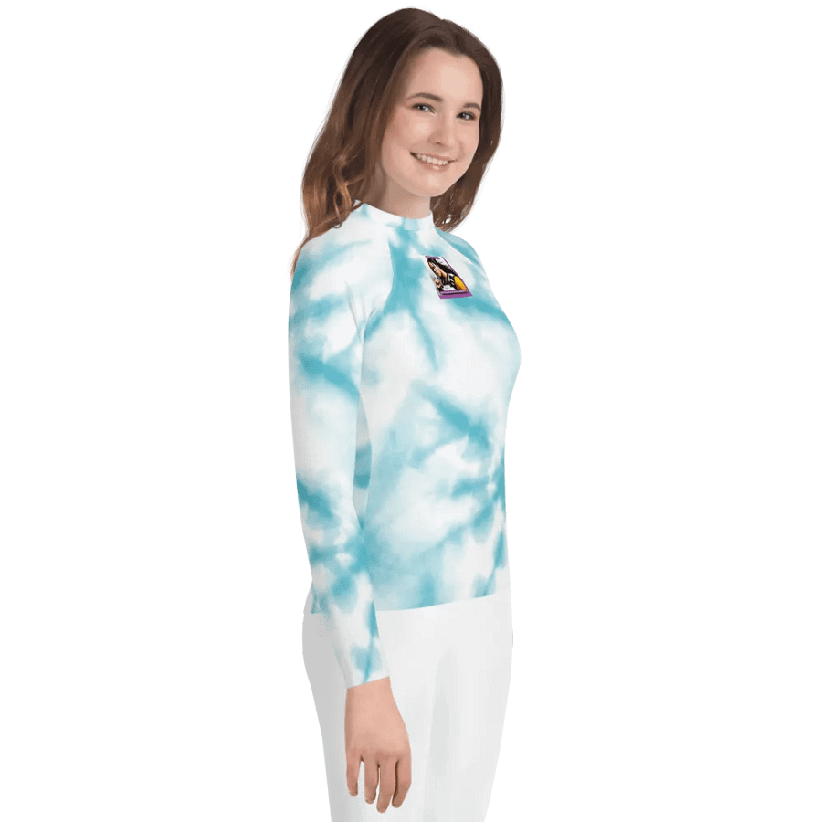 Armored Tie-Dye Teen Rash Guard product image (8)