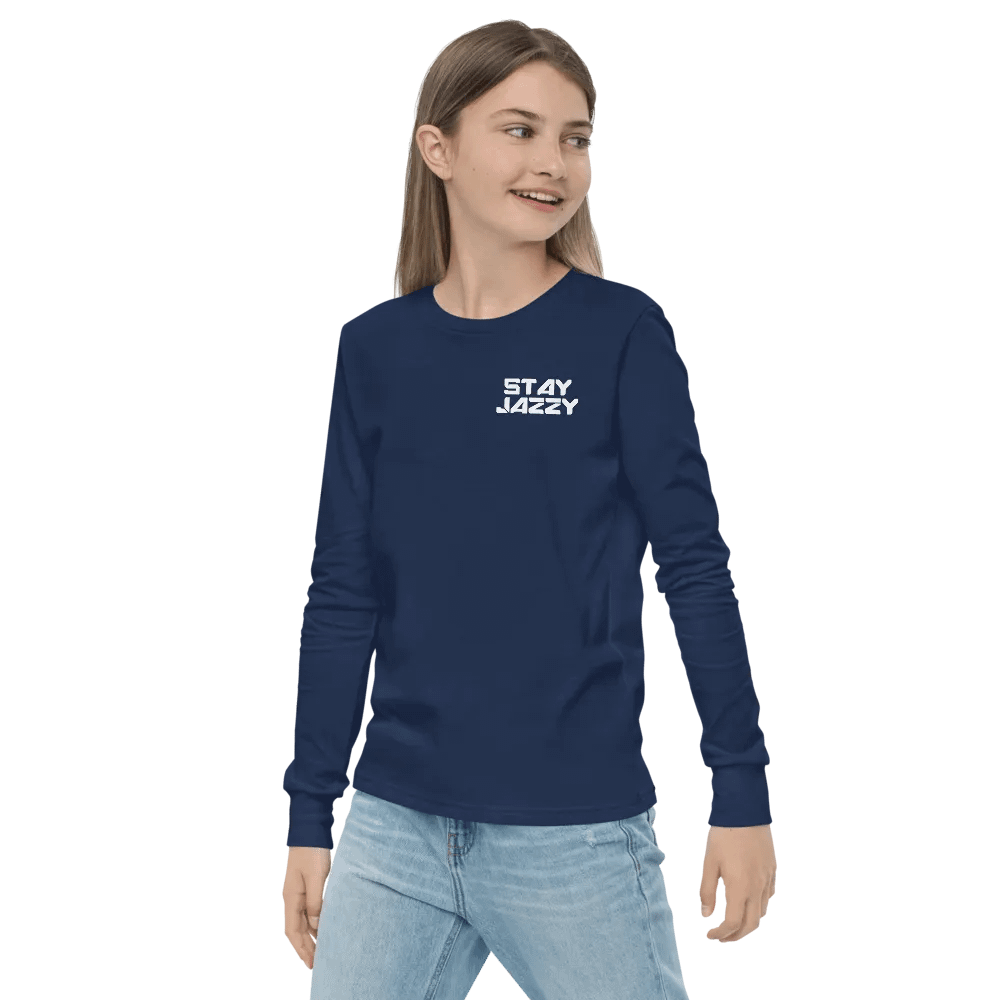 Kids Size "Stay Jazzy" Long Sleeve T-Shirt product image (15)