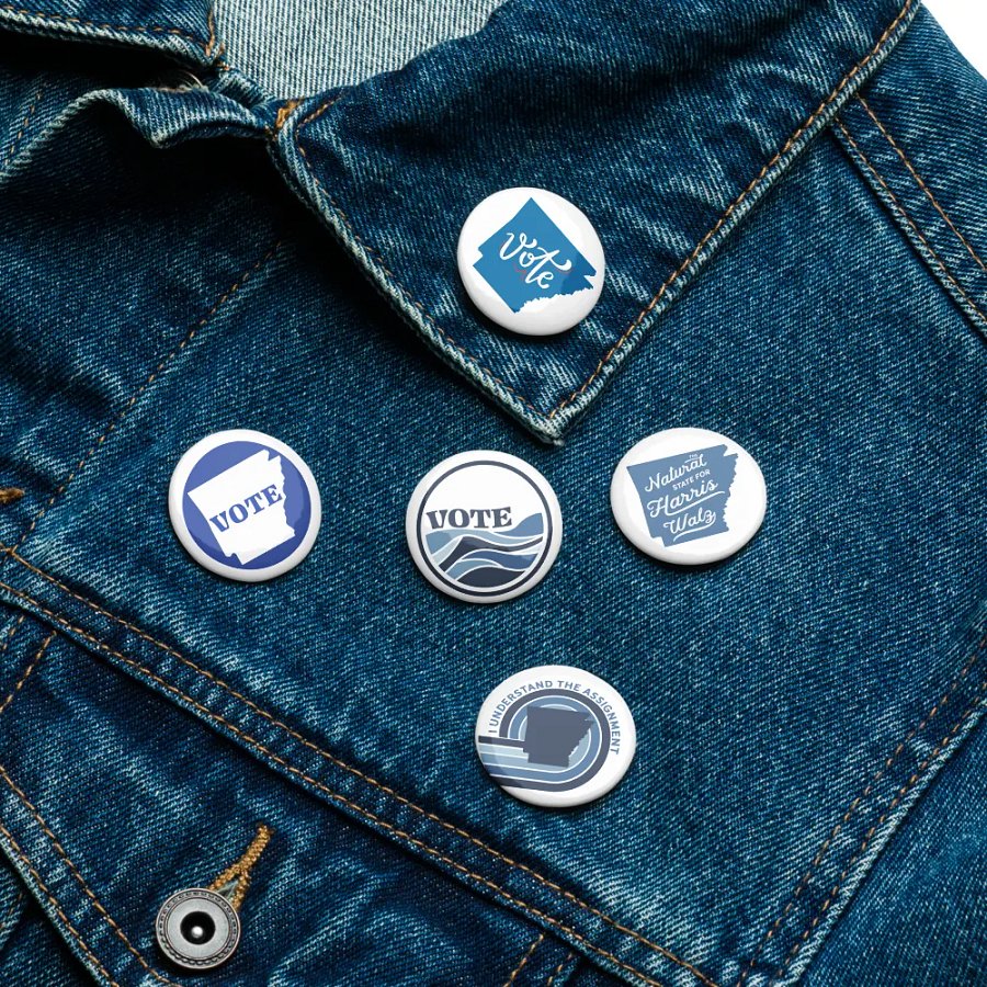 Vote BLUE Arkansas Buttons product image (16)