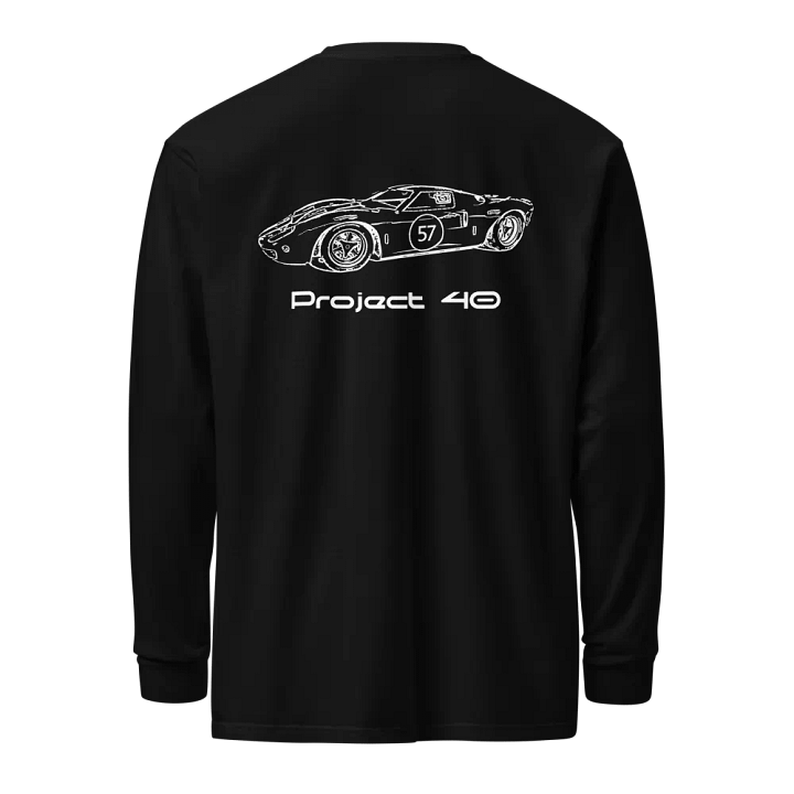 The Project 40 - Long Sleeve T-Shirt (White Text) product image (1)