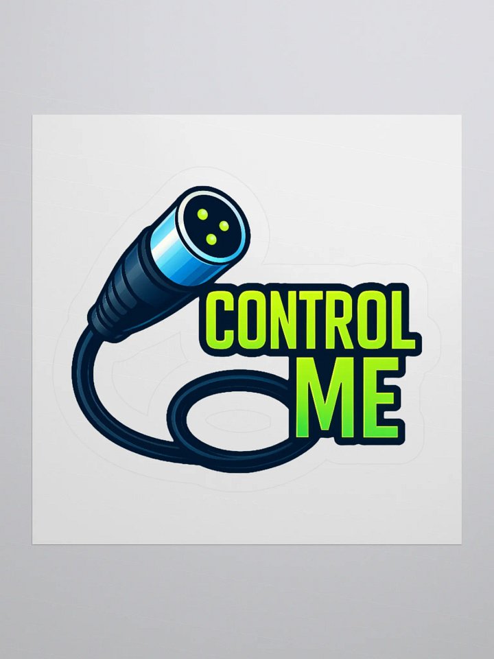 Theatrically Jerry: "Control Me" DMX 3-Pin Cable Sticker product image (2)