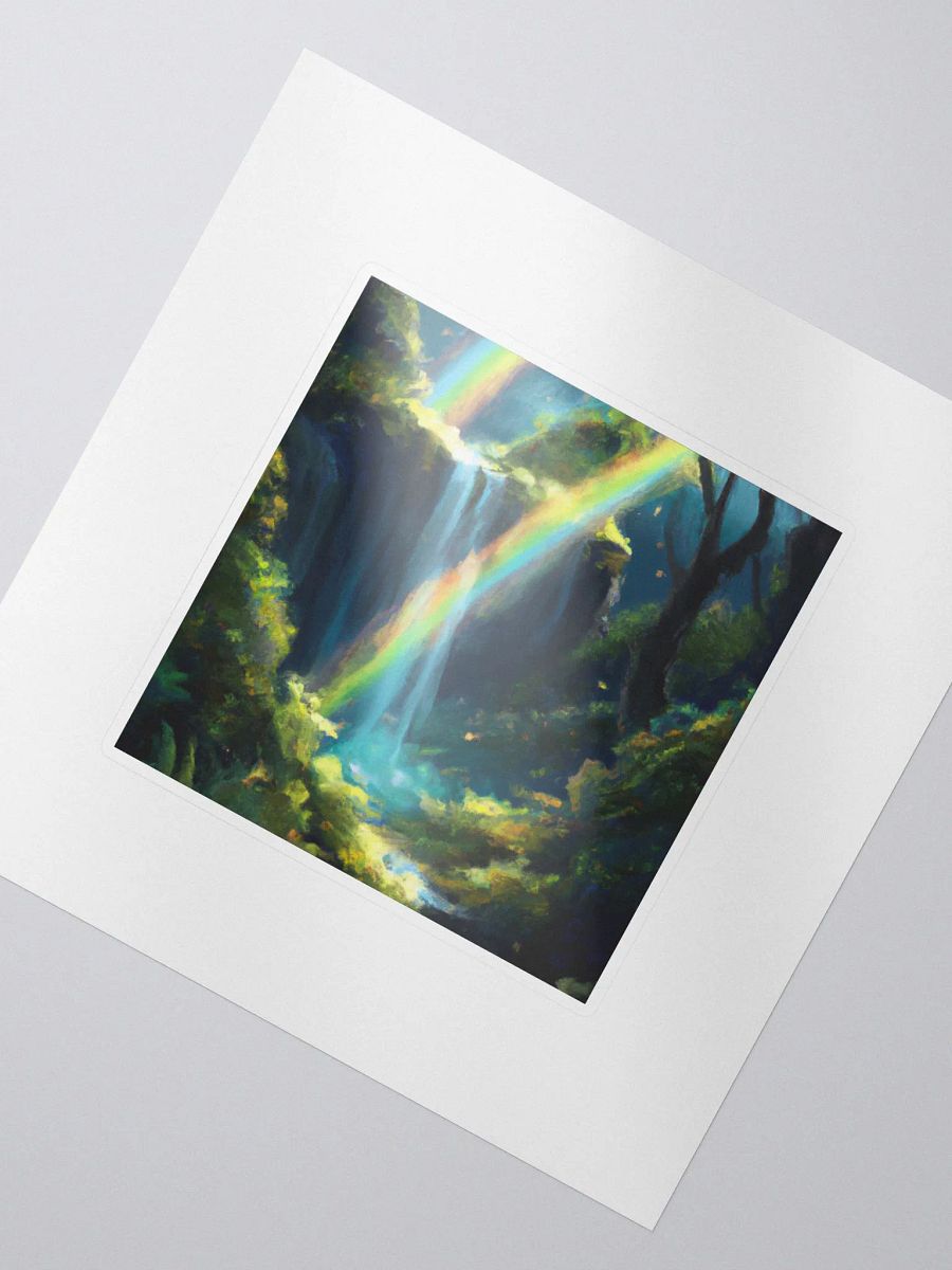 Galactic Wild Rainbow Waterfall Forest Delta Sticker product image (2)