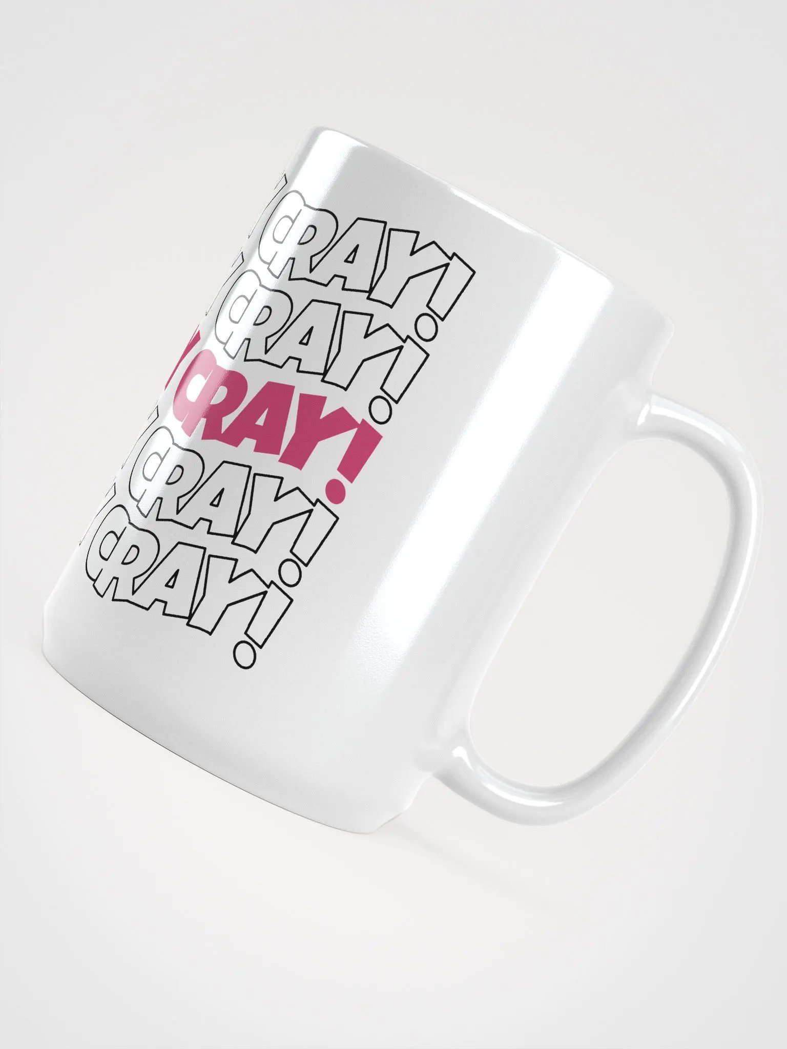 He's cray cray! Mug (pink/black) product image (4)