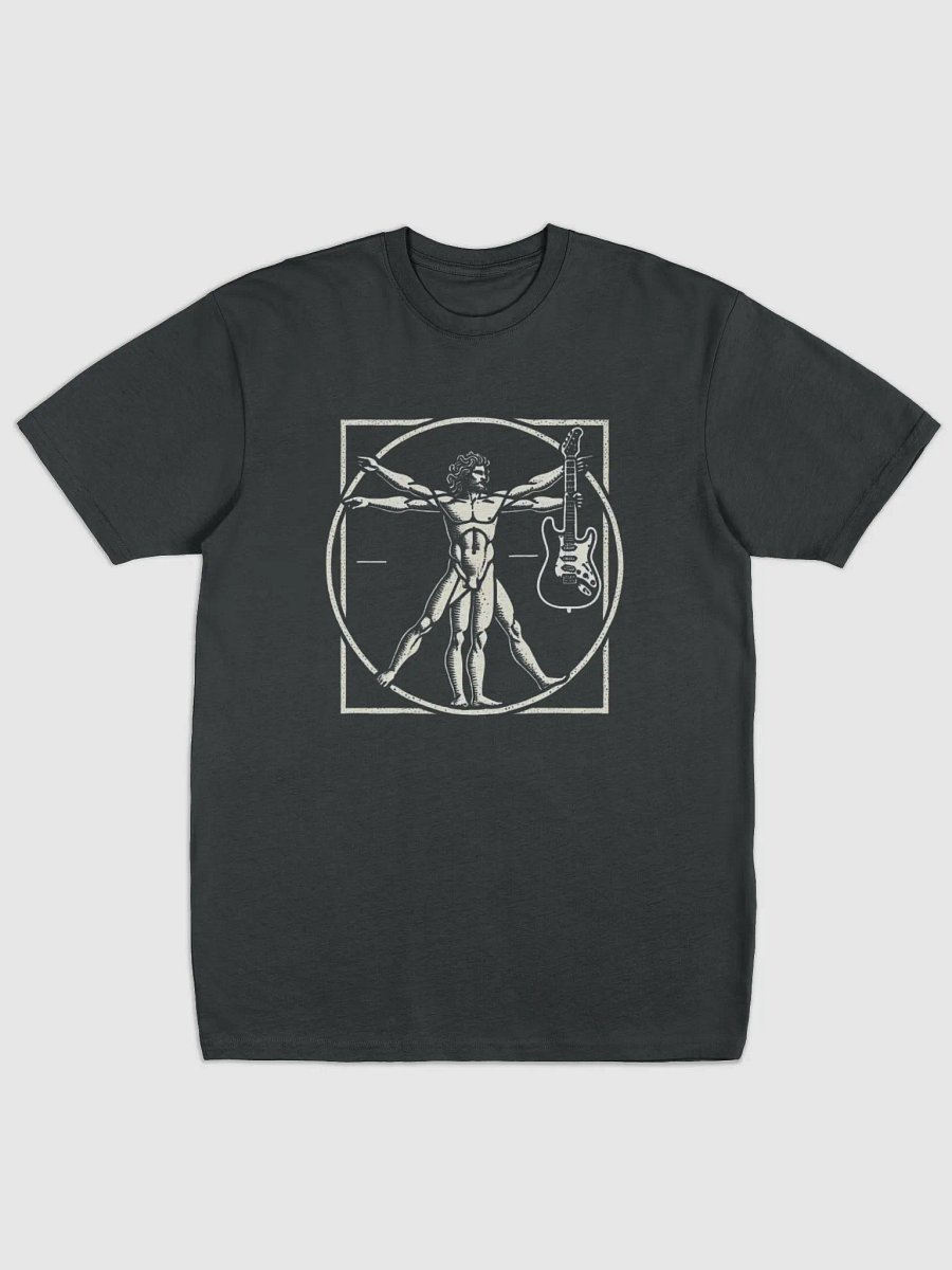 Guitar Da Vinci Vitruvian Man Guitar Player Musicians T-Shirt product image (1)