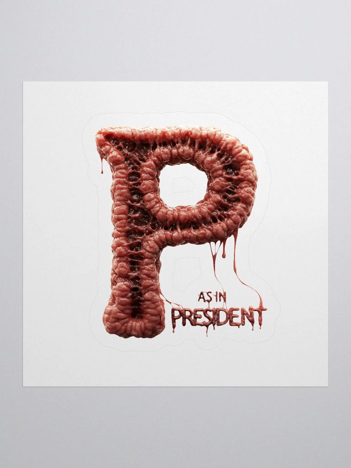 P as in president sticker product image (2)
