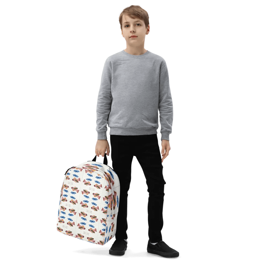 Kid Airplane (All-Over Print Minimalist Backpack) product image (2)