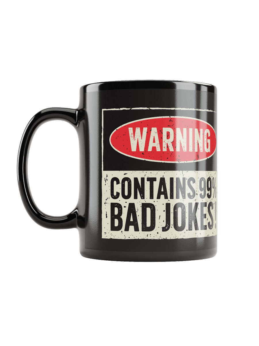 Warning: Contains 99% Bad Jokes – Funny Dad Mug product image (12)
