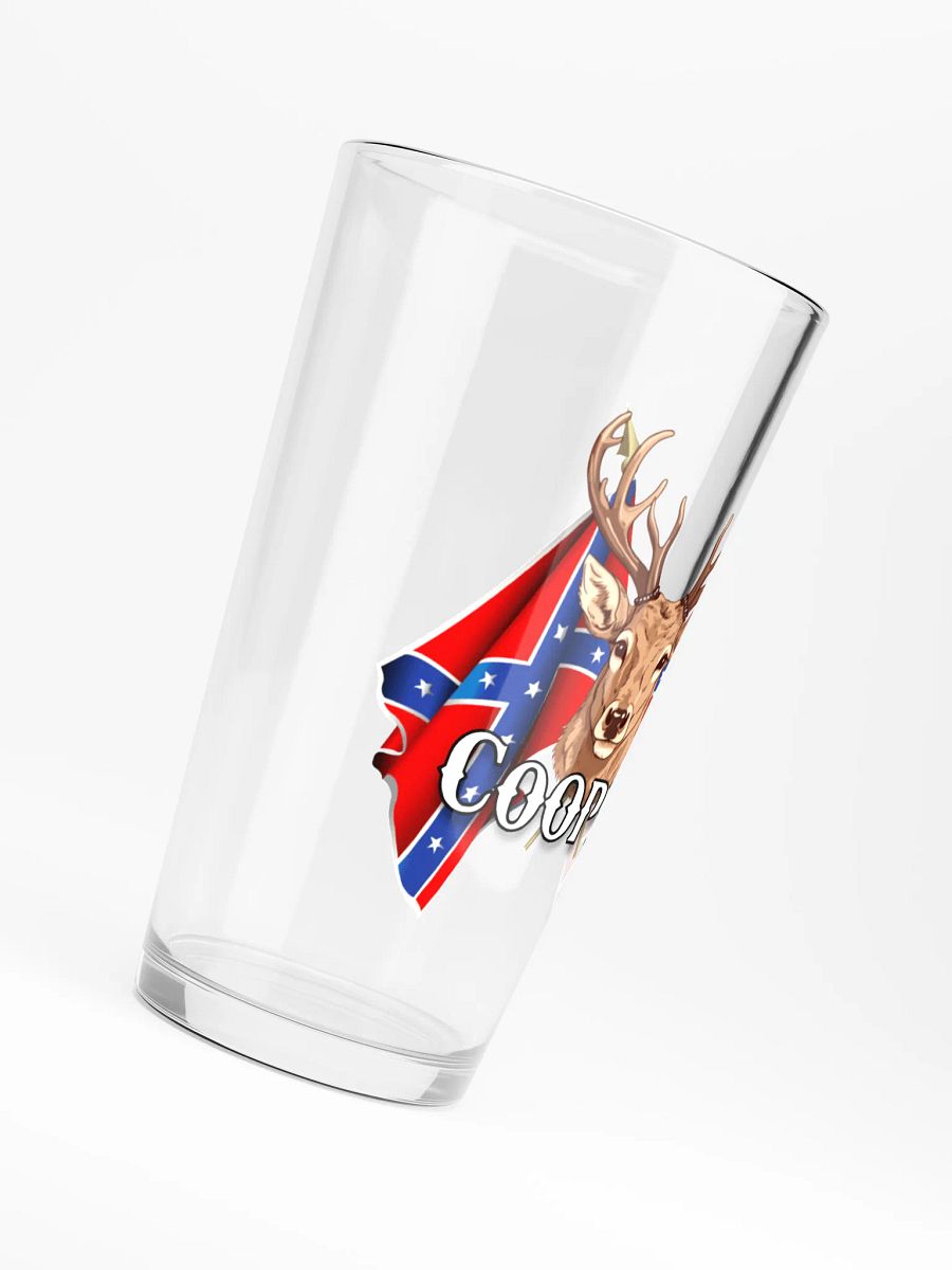 "Cooper" Last Name Rebel Redneck Deer - Shaker Pint Glass product image (6)