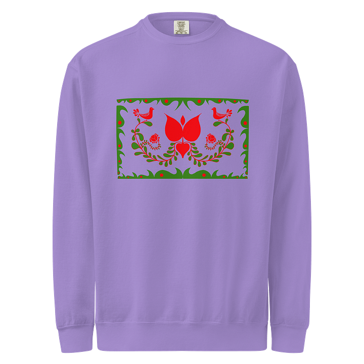 Hungarian Traditional Art Lila Sweatshirt product image (1)