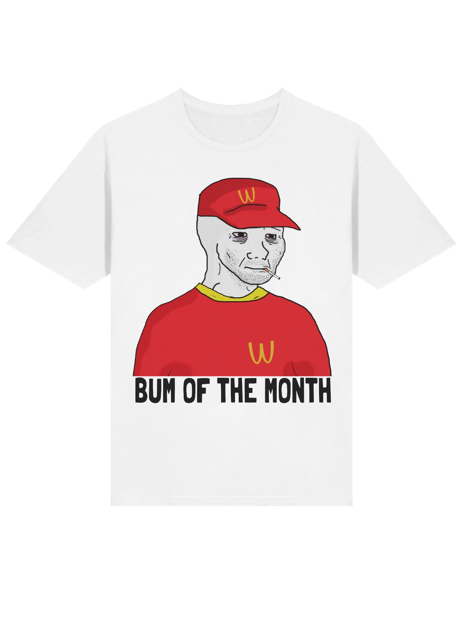 Wojak Tee - Bum of the month (WAGEDONALD) 🔥🍔 product image (3)