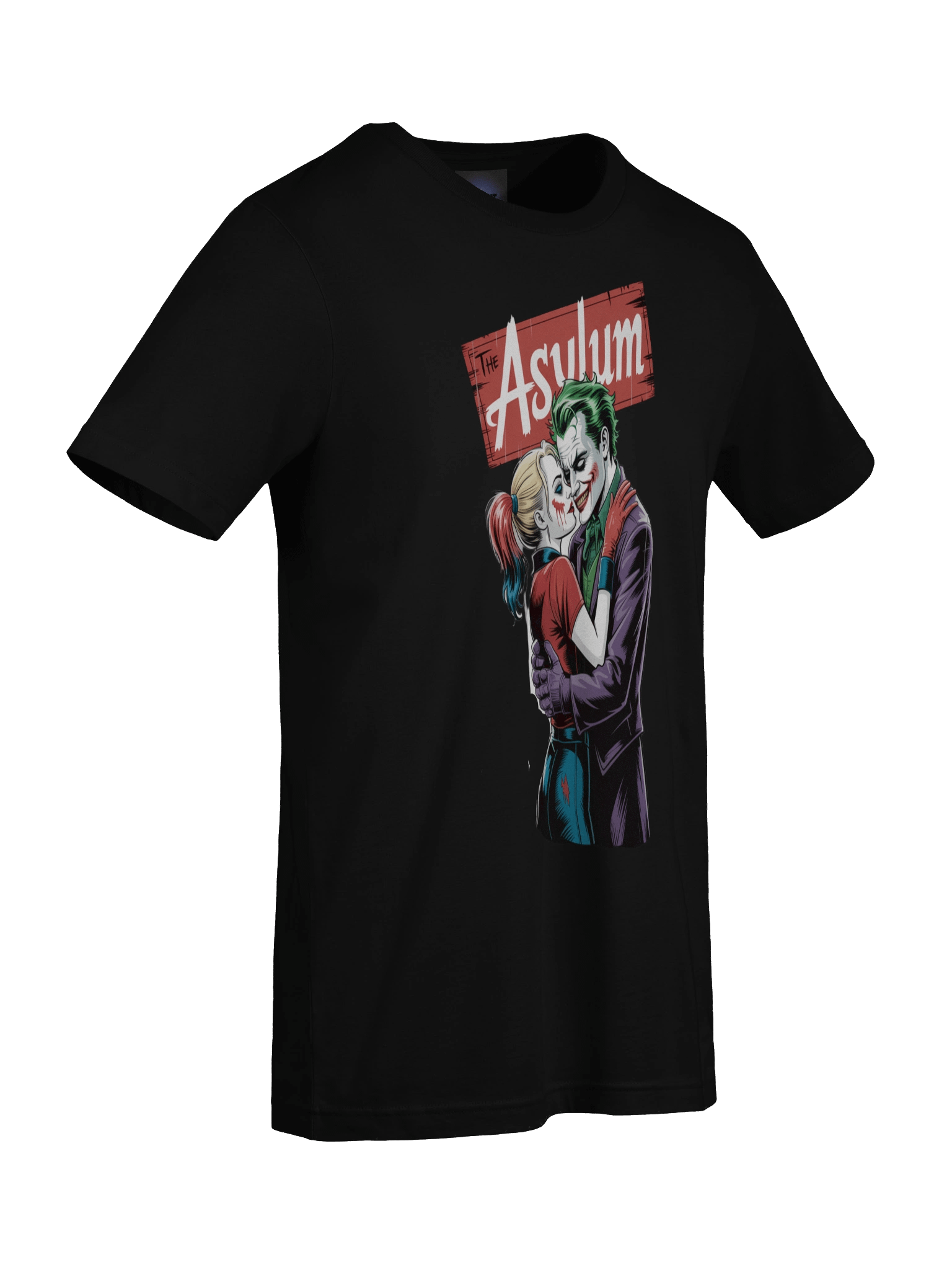 The Asylum Embrace: Joker and Harley Quinn's Madhouse Mingle Graphic Tee product image (9)