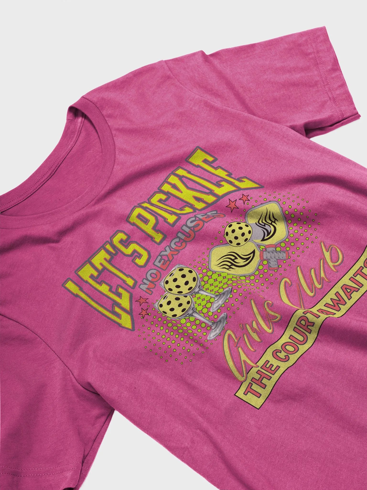 Let's Pickle! No Excuses Women's Pickleball Girls Club T-Shirt product image (2)