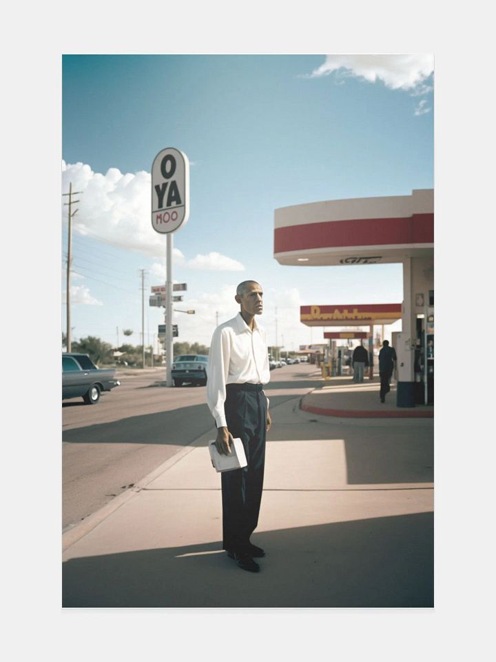 Obama At The Gas Station product image (1)