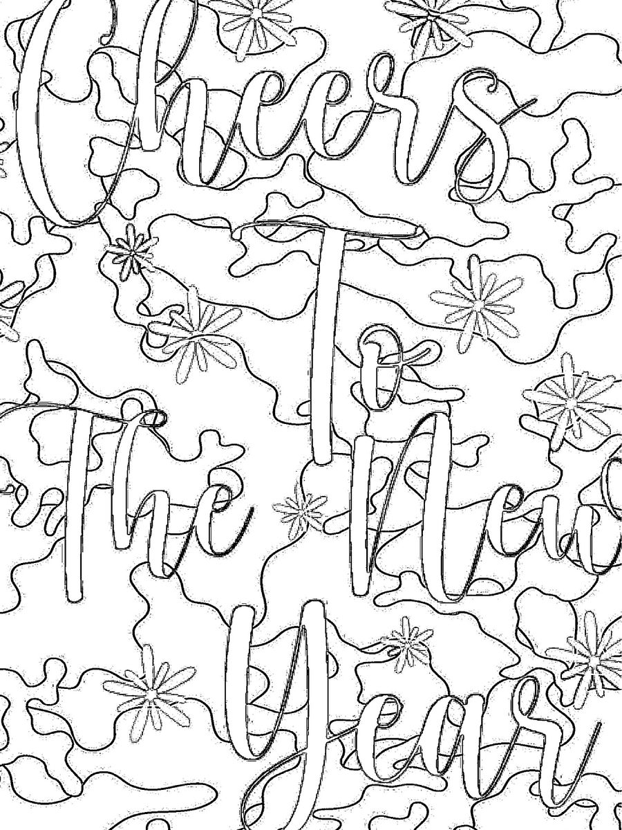 New Year's Eve 365 New Chances Coloring Book product image (7)