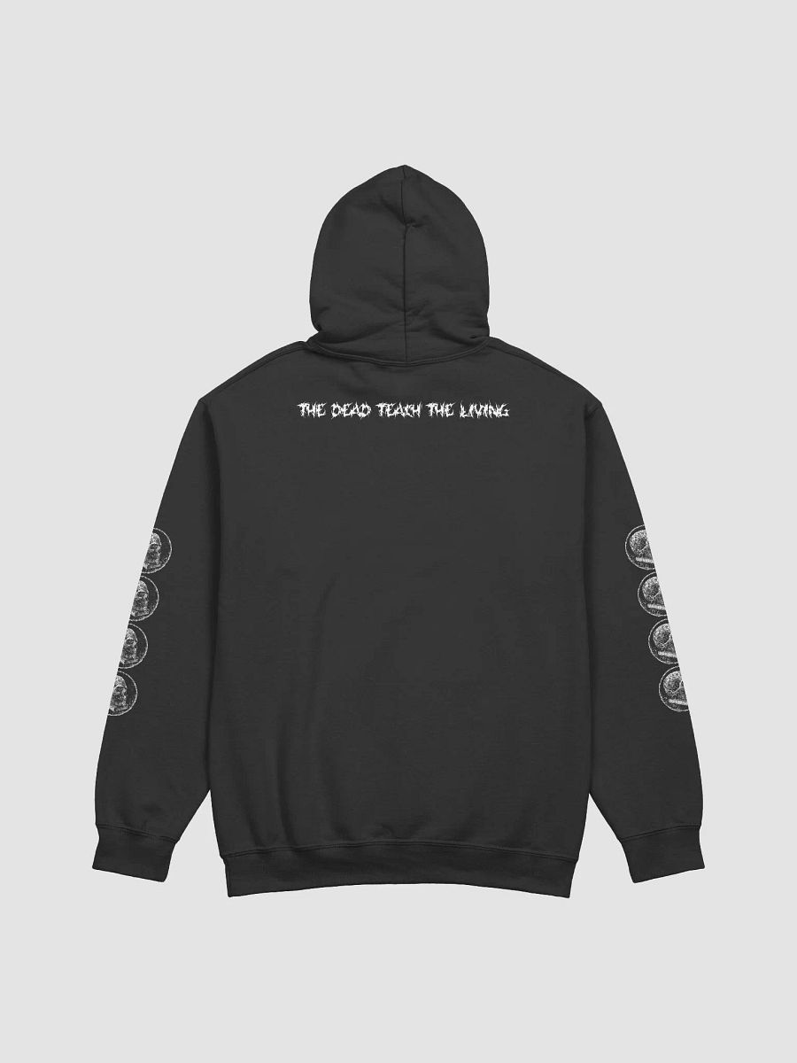 Dark Latin Skull W/ Sleeve Print Pullover Hoodie (Front & Back) product image (3)
