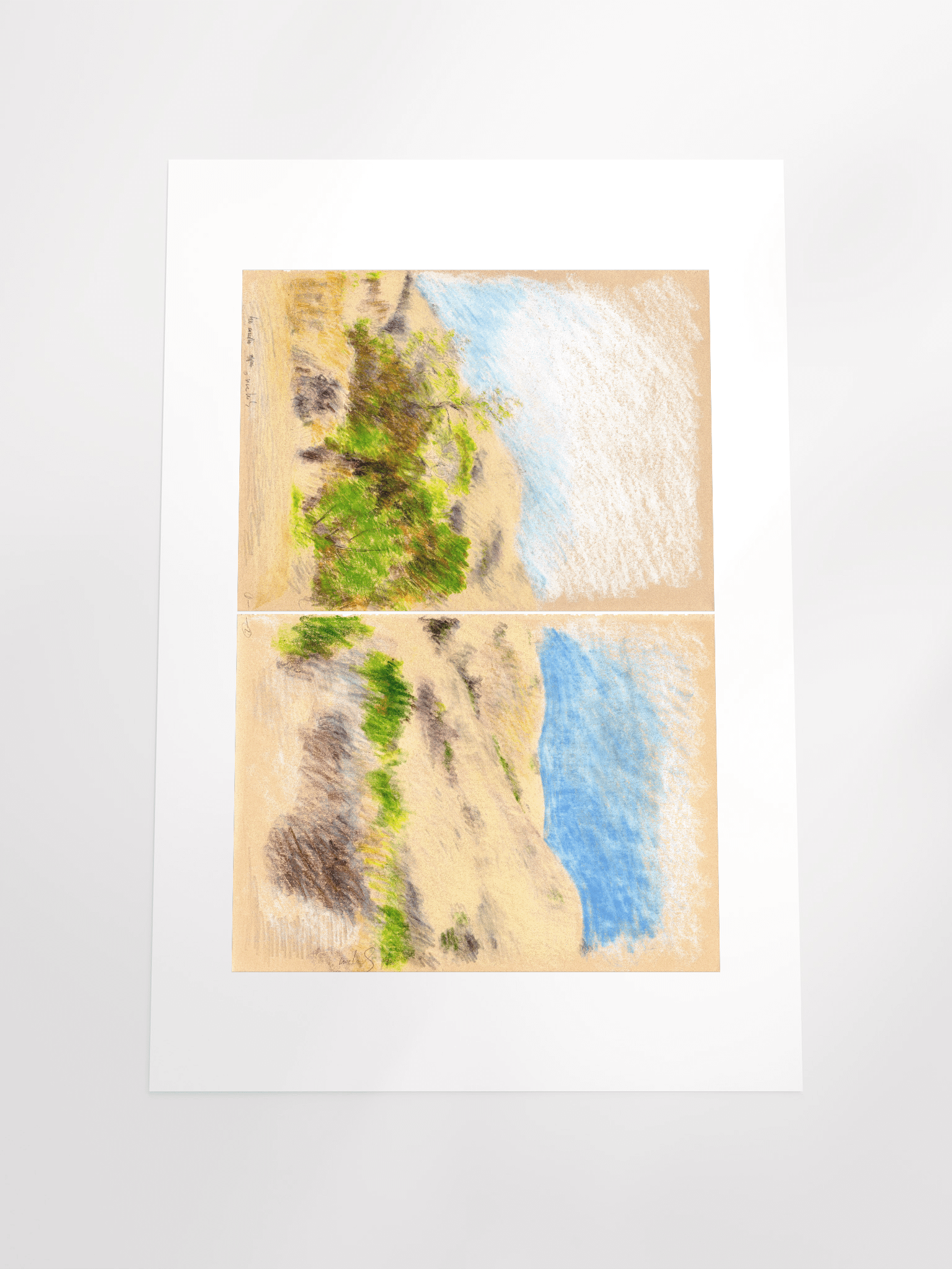 Leo Carillo State Park, CA #1 & #2 (diptych) 09.08.86 print product image (5)