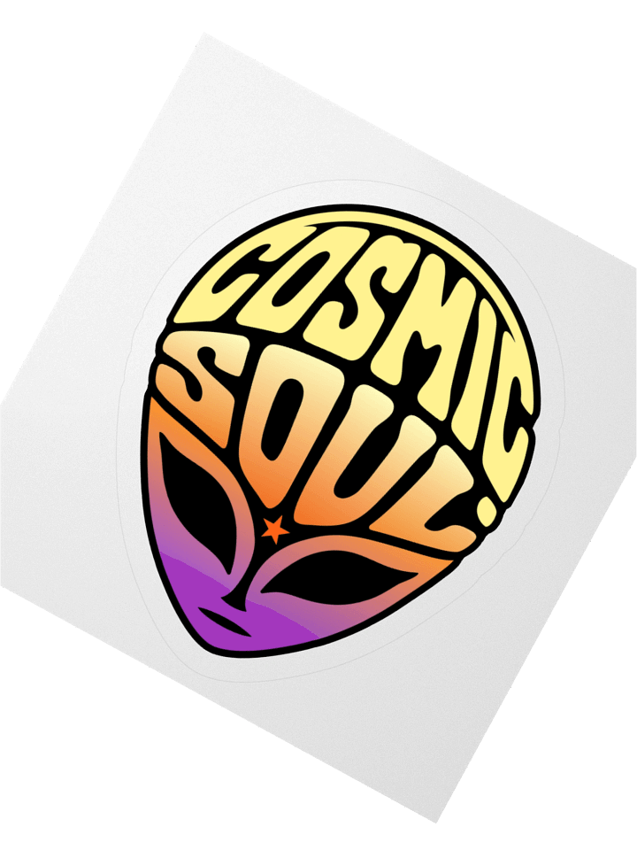 Cosmic Soul Alien Head Sticker product image (2)