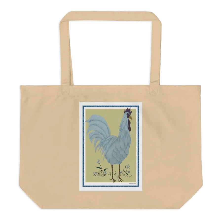 Eco Friendly Tote Bag with Chicken and Yellow Background product image (6)