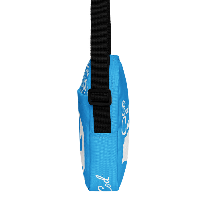 BOURNE to Cape Cod™ | Crossbody Bag | BRN.2C.C.™ | Utility On-the-Go | Coastal Cool Meets Everyday Carry | White Logos on Deep Sky Blue🌊🎒 product image (2)