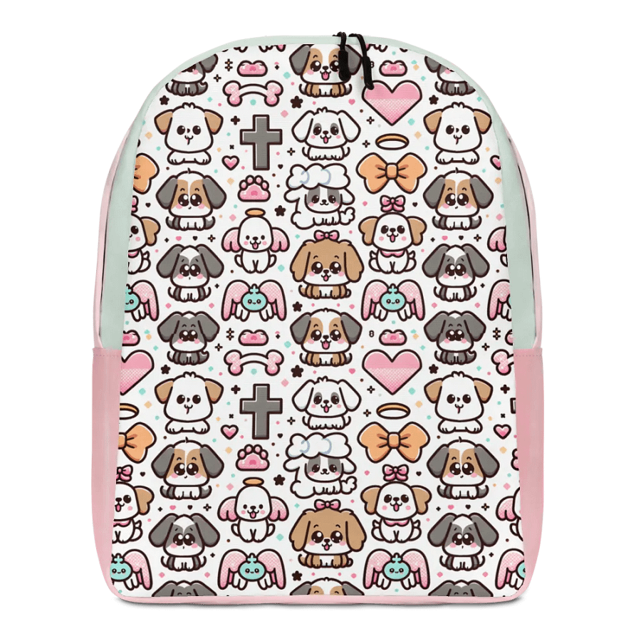 Puppies and Crosses Minimalist Backpack product image (1)